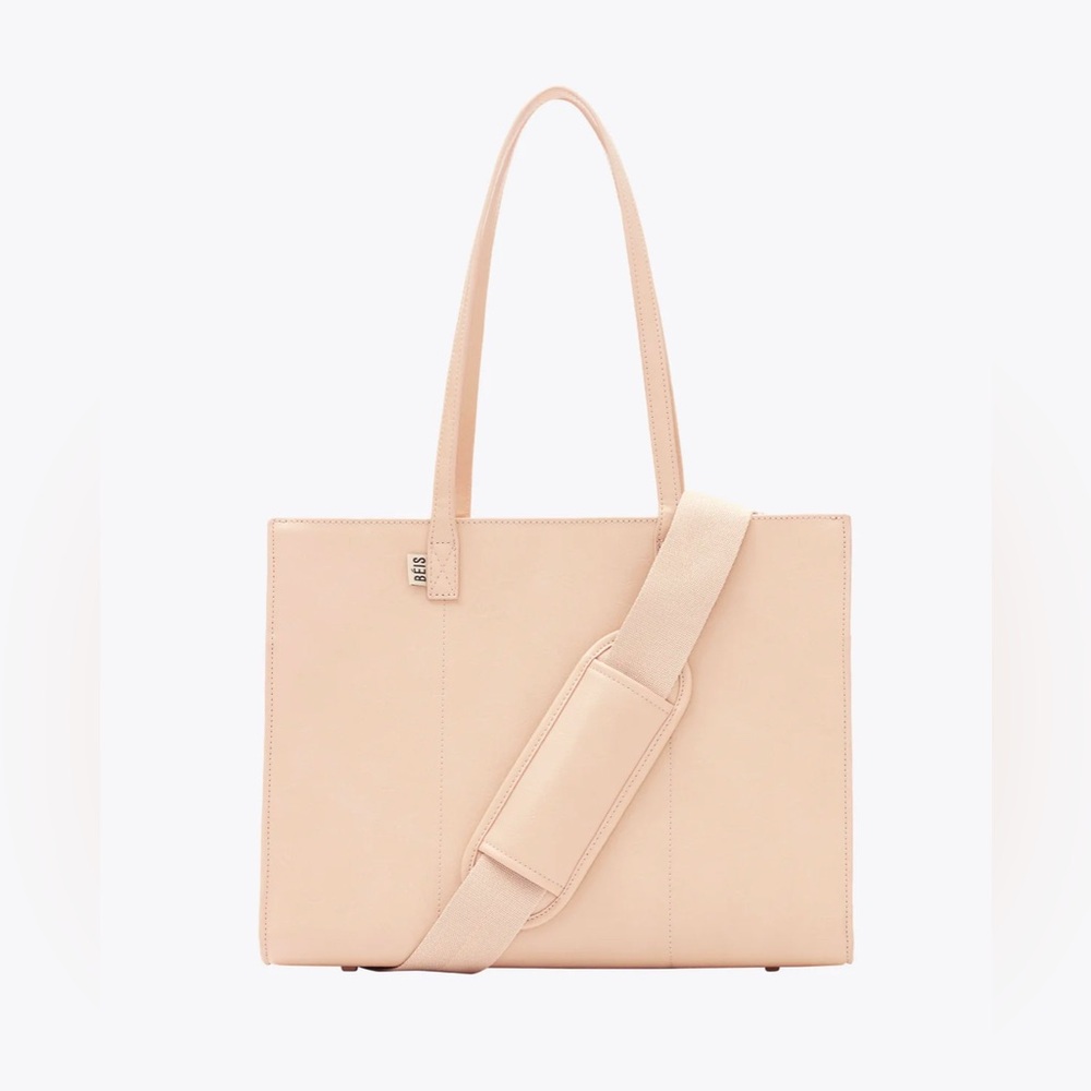 Béis Work Tote in Beige